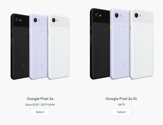 Google Pixel 3a подешевел до 279 долларов