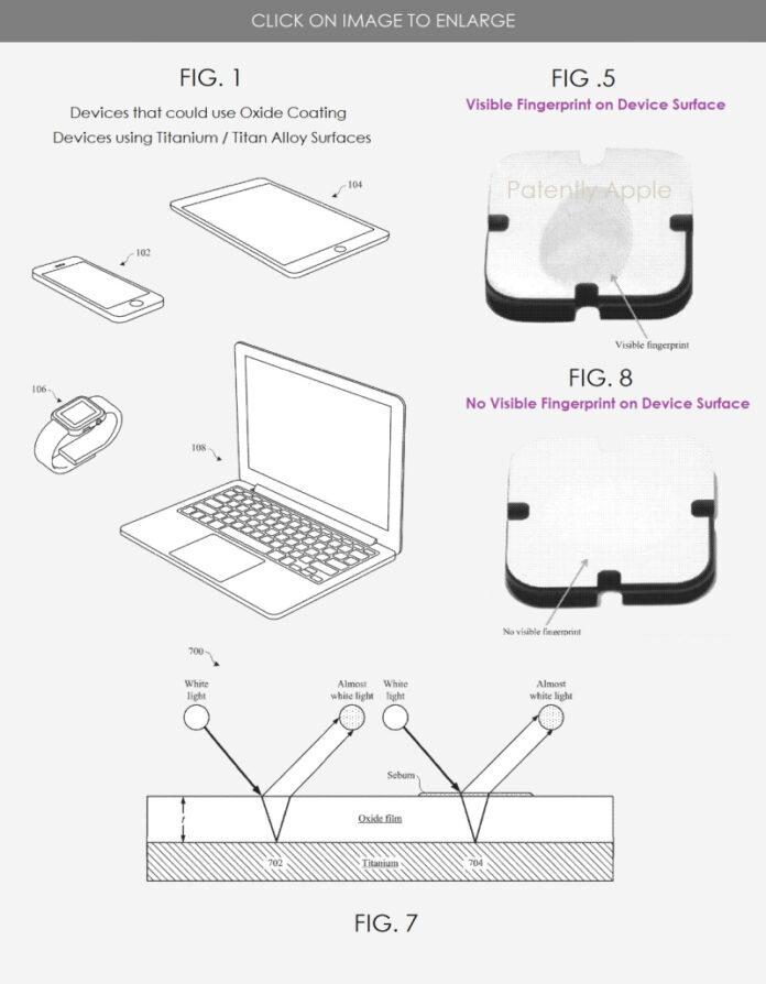 Apple патентует способы избавления от отпечатков пальцев на корпусе устройств
