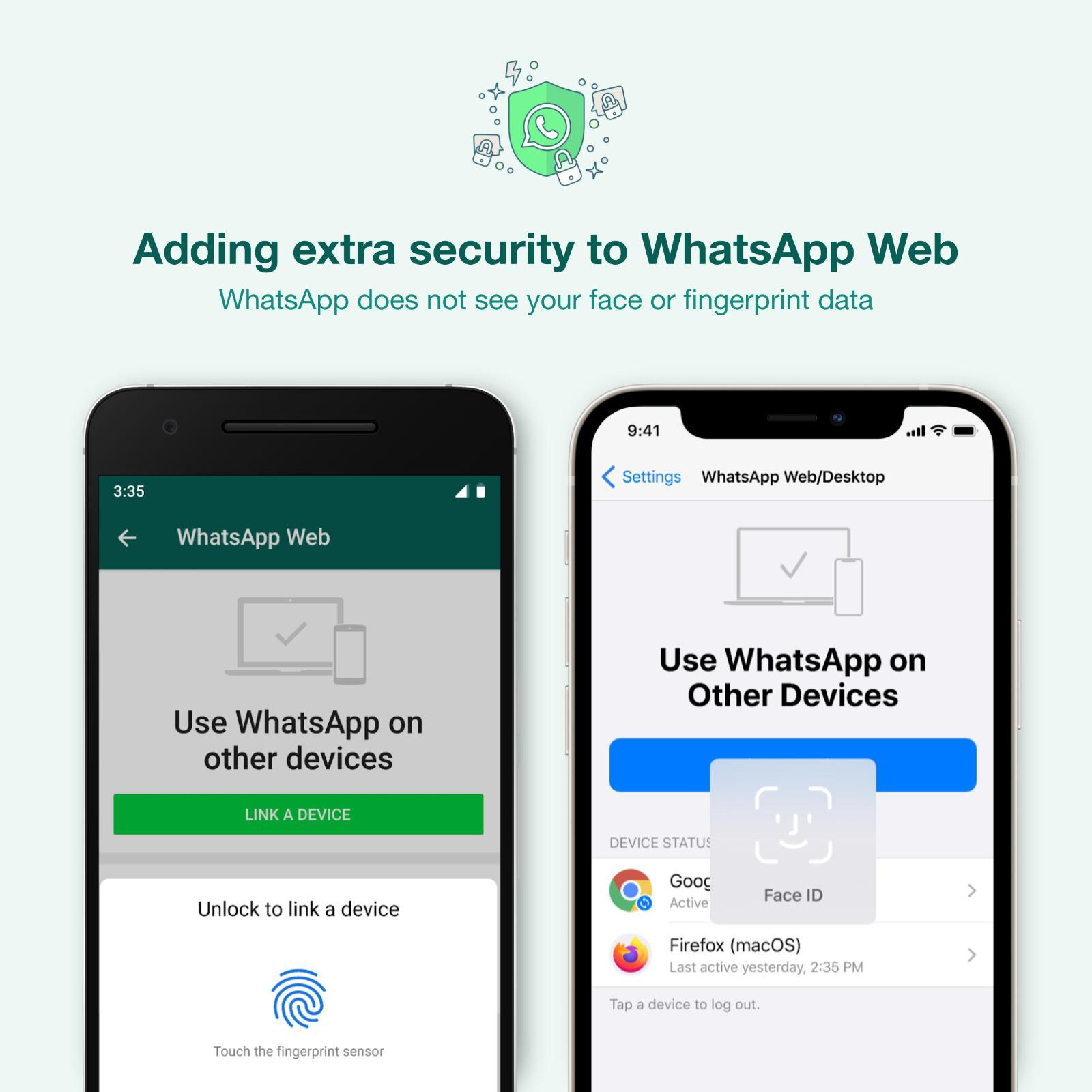 ПК и веб-версия WhatsApp получила функцию биометрической аутентификации