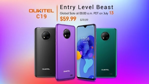 Выпущен бюджетный смартфон Oukitel C19