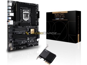 Плату ASUS ProArt Z490 Creator 10G показали на рендерах