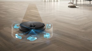 Робот пылесос ECOVACS Deebot OZMO T8 AIVI позволяет видеть дом через его камеру