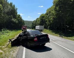 Водитель 'Приоры' погиб в аварии с фурой