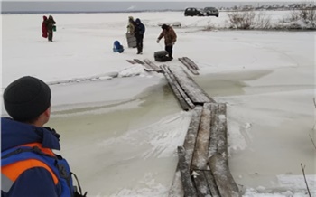 На севере Красноярского края 58 рыбаков спасли со льдины при подъеме воды в Енисее