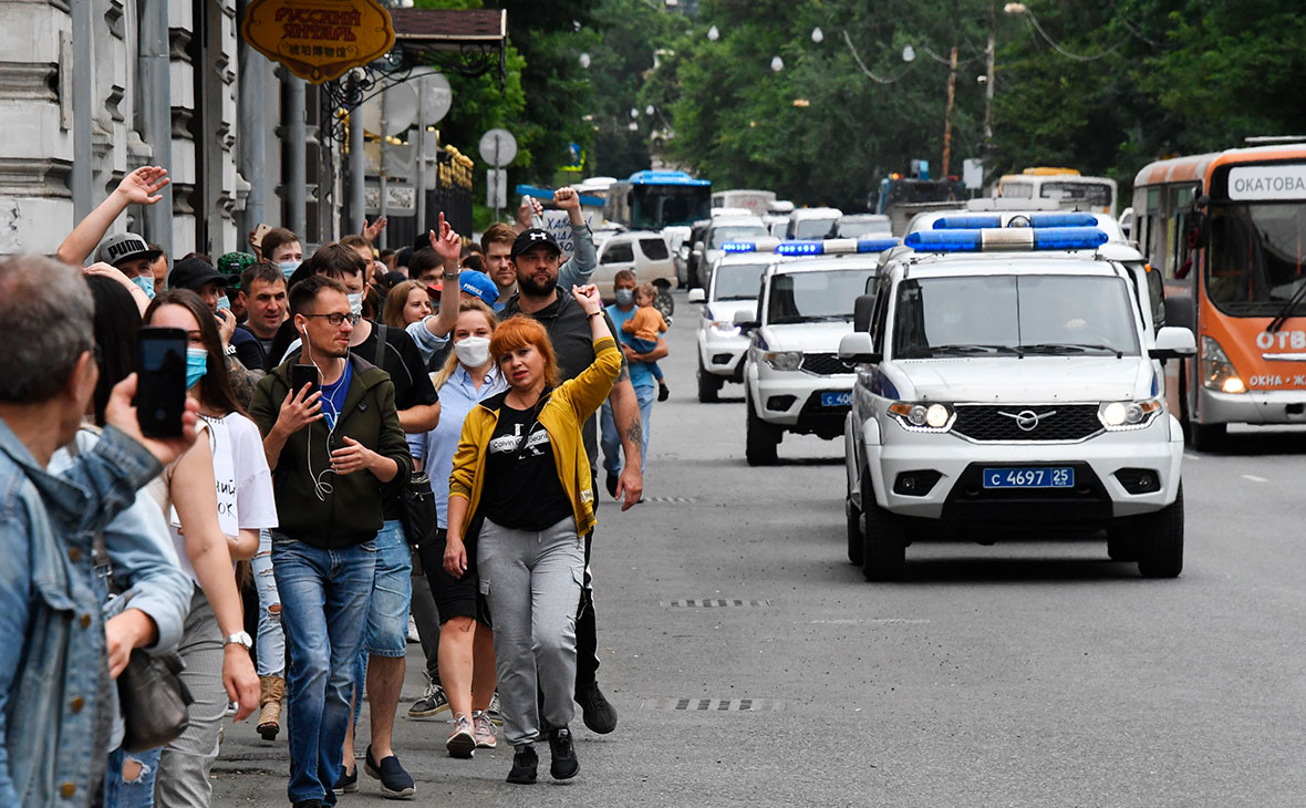 В Хабаровске люди вышли на митинг с лозунгом «Фургал не убийца»