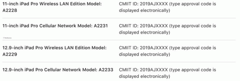 Сайт Apple раскрыл данные о четырех новых моделях iPad Pro