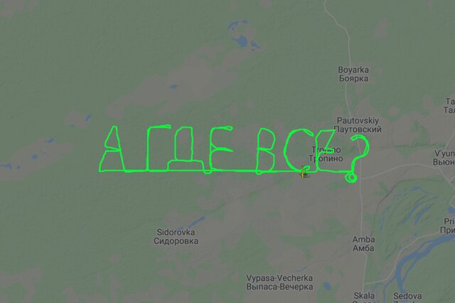 «А где все?»: пилот нарисовал слоган «Монстрации-2020» в небе над Новосибирском