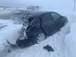 Пенсионерка попала в больницу после ДТП с грузовиком