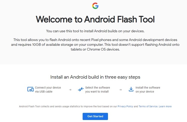 Google создала веб-сервис Android Flash Tool для упрощённой перепрошивки смартфонов