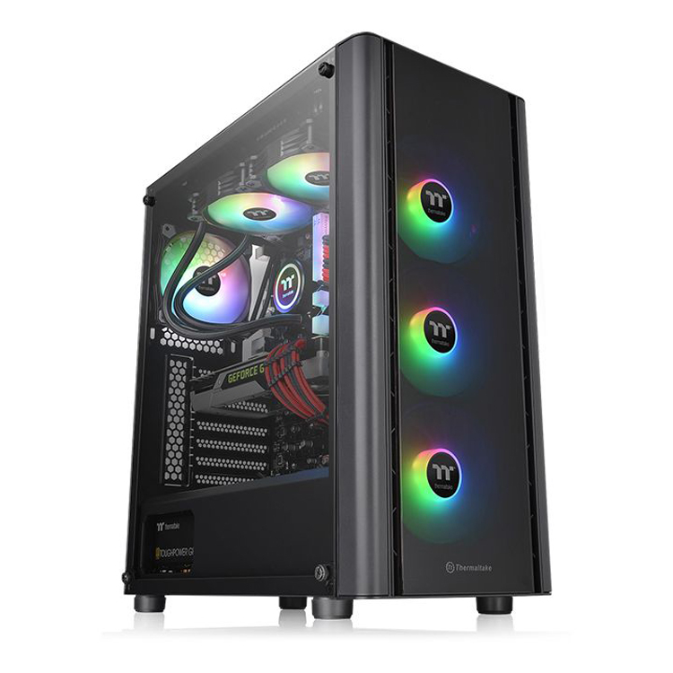 ПК-корпус Thermaltake V250 TG ARGB получил четыре 120-мм вентилятора