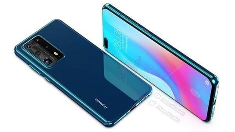 Пентакамера и 10-кратный оптический зум: смартфон Huawei P40 Pro на новых рендерах