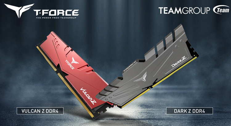 Team Group представила модули памяти DDR4 на 32 Гбайт в сериях T-Force Vulcan Z и Dark Z