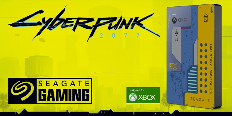 Новые накопители Seagate Xbox Game Drive оформлены в стиле Cyberpunk 2077