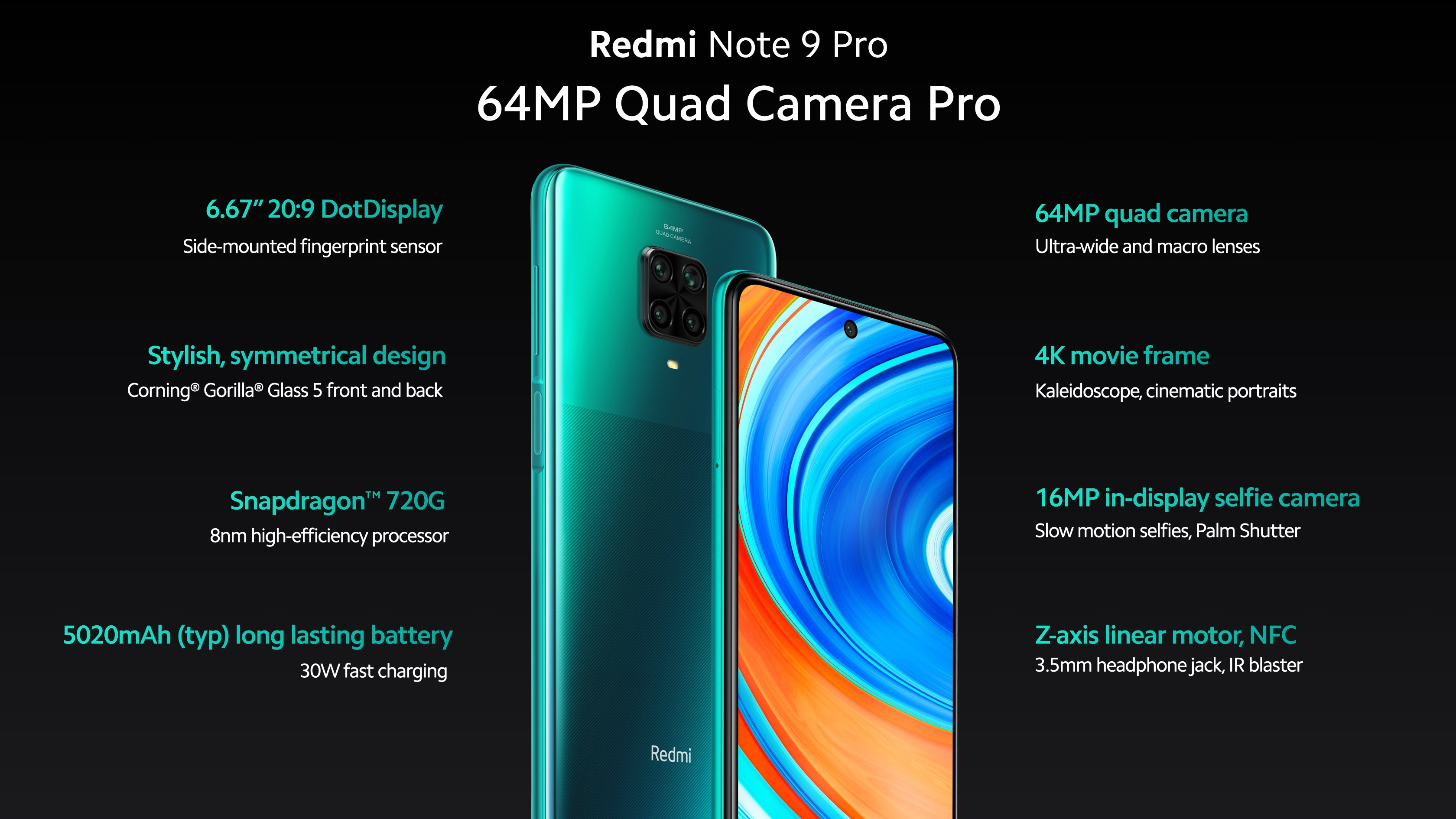 Представлен Redmi Note 9 Pro для международного рынка, цена от $269