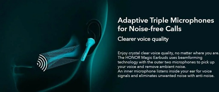 Huawei представила беспроводные наушники Honor Magic Earbuds