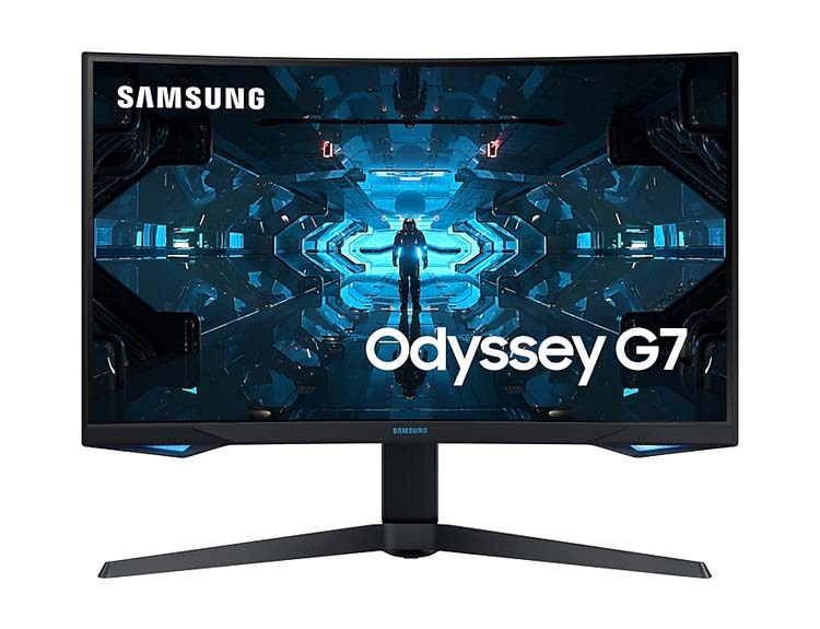 Samsung начинает продажи сильновогнутого монитора Odyssey G7 для геймеров