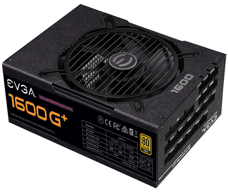 Блоки питания EVGA SuperNOVA 1600/1300 G+ рассчитаны на мощные игровые ПК