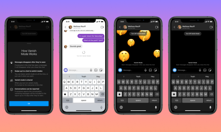 В Instagram и Messenger появились исчезающие сообщения