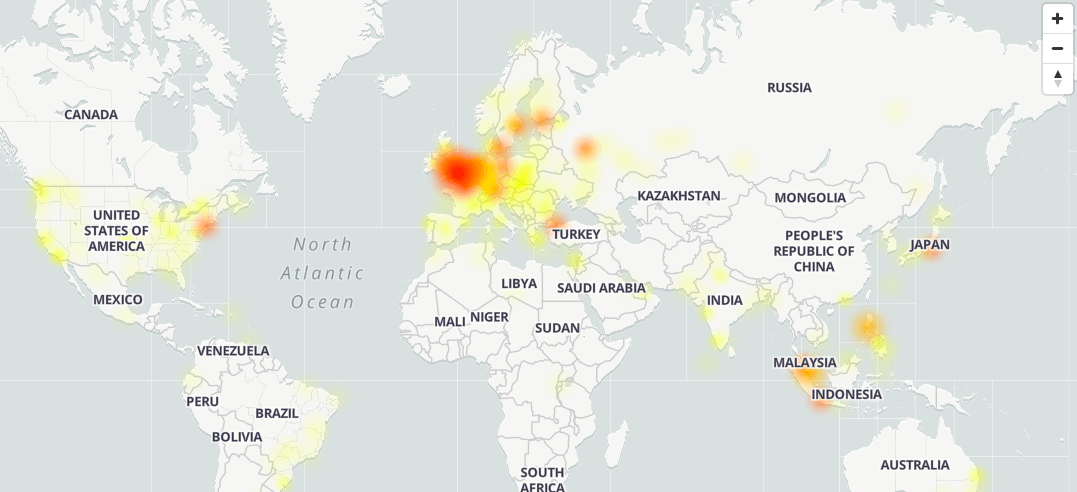 В сервисах Google произошёл массовый сбой. На проблемы с YouTube, Документами и Gmail жалуются по всему миру