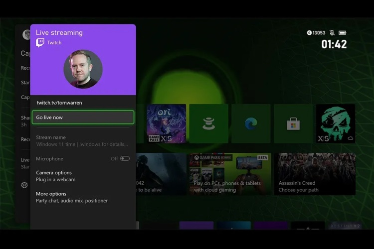 Microsoft вернула в меню Xbox поддержку стриминга в Twitch