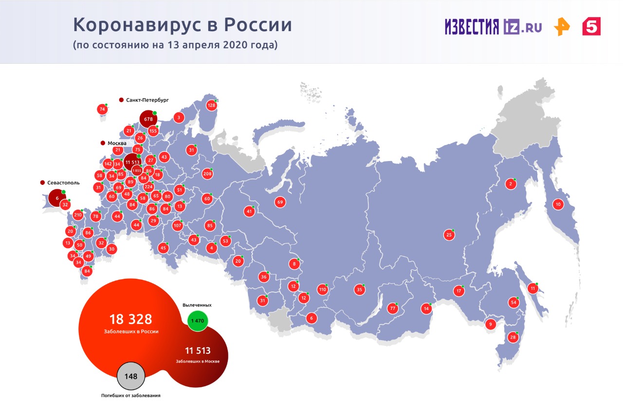 Число зараженных коронавирусом в России за сутки увеличилось на 2,5 тысячи