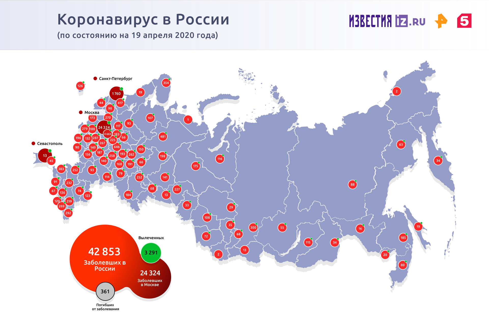 Число инфицированных COVID-19 в России за сутки увеличилось на 6060