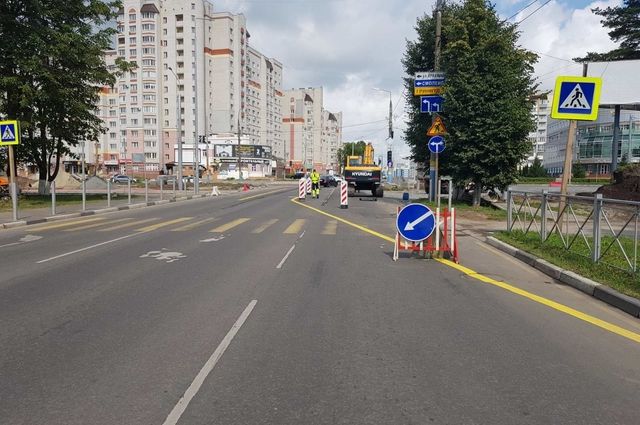 На улице Советской в Брянске изменилась схема движения транспорта