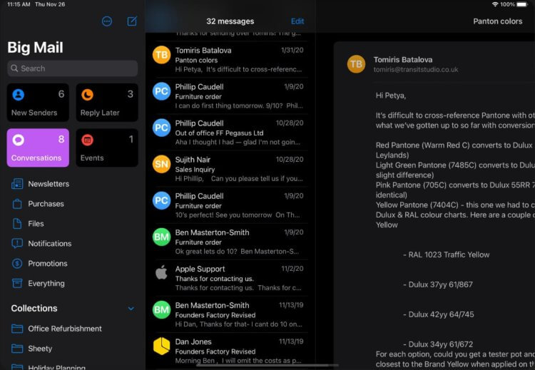 Big Mail — почтовый клиент для iOS и Mac с удалением отправленных сообщений. Просто бомба!