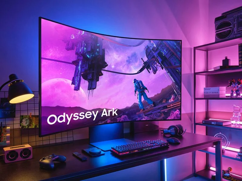 Samsung предлагает гигантский вогнутый монитор Odyssey Ark с портретным режимом за $3500