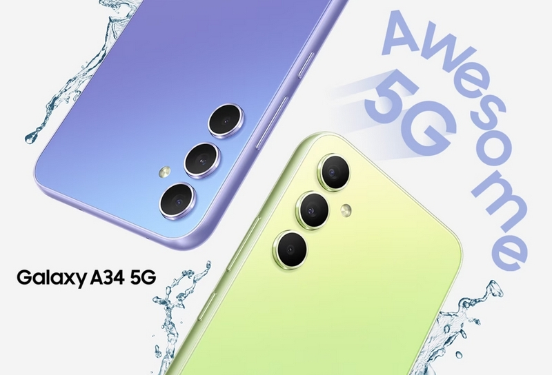 Samsung представила новые смартфоны среднего класса Galaxy A34 5G и A54 5G