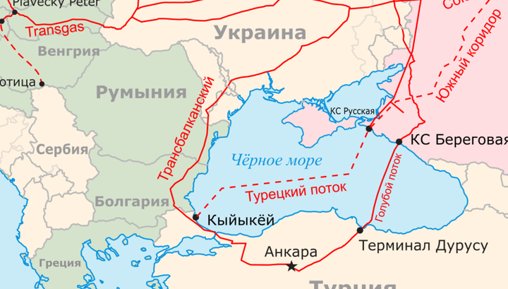 Поставки газа в Венгрию по 'Турецкому потоку' начнут в 2021-2022 годах