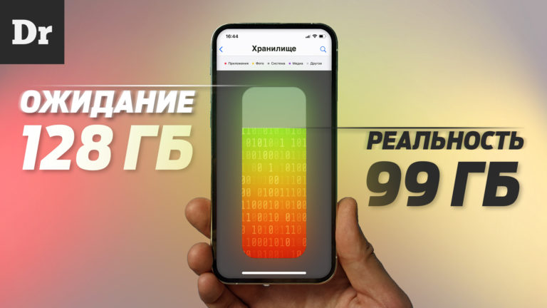 Почему реальный размер памяти меньше заявленной? Разбор