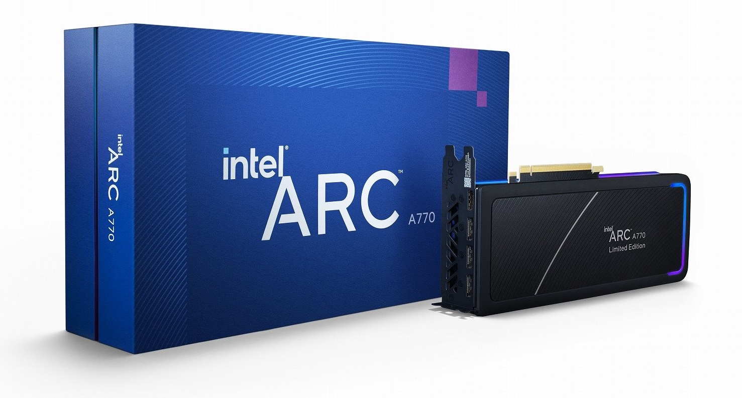 Intel представил видеокарту Arc A770 – конкурент для GeForce RTX 3060 и Radeon RX 6600 XT за $300-330