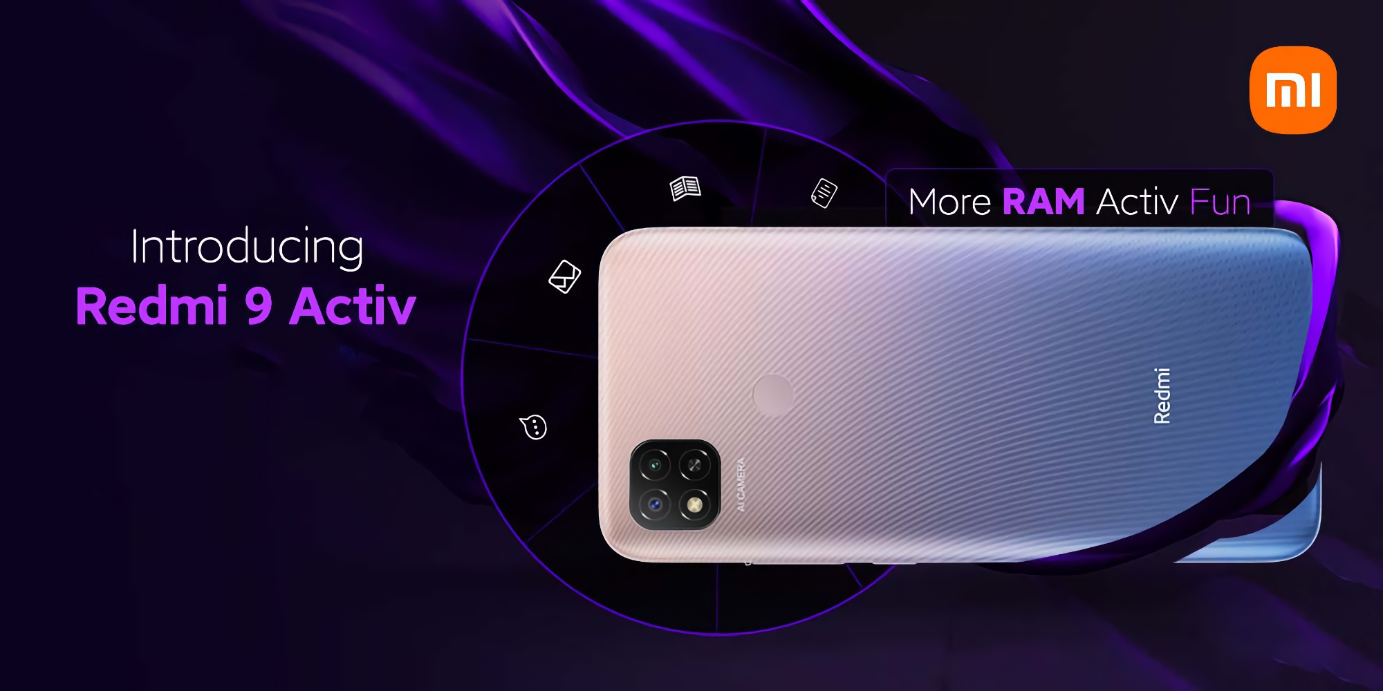 Xiaomi представила Redmi 9 Activ с чипом MediaTek Helio G35 и батареей на 5000 мАч за $130