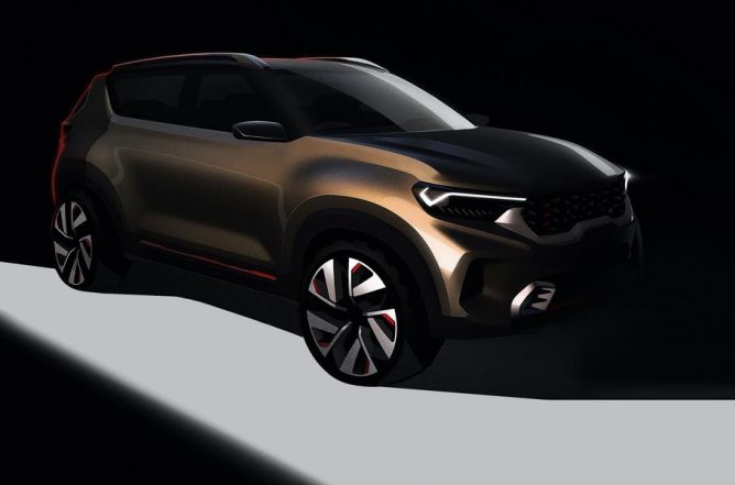 Kia показала свой новый бюджетный кроссовер Kia Sonet