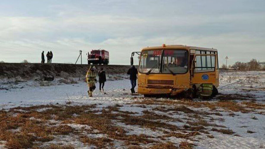 Автобус со школьниками попал в ДТП под Калугой