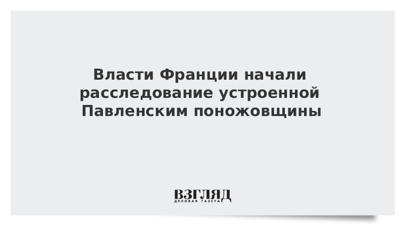 Власти Франции начали расследование устроенной Павленским поножовщины