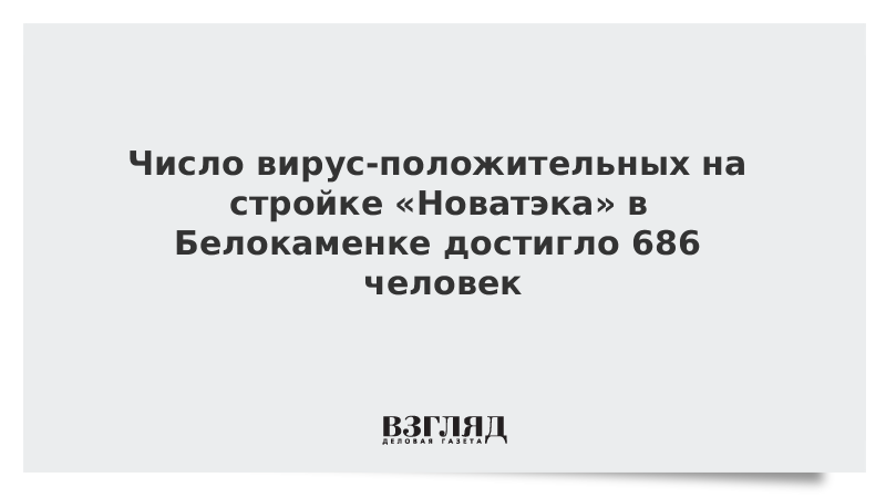 Число вирус-положительных на стройке «Новатэка» в Белокаменке достигло 686 человек