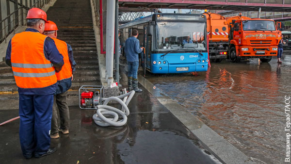 В Москве за пару часов выпала половина месячной нормы осадков