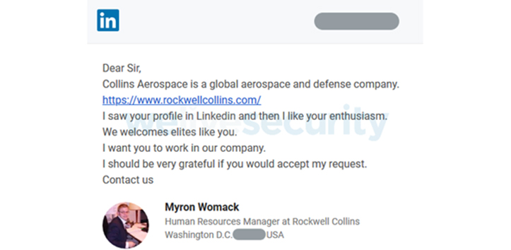 Киберпреступники использовали LinkedIn для атаки на аэрокосмические и военные учреждения