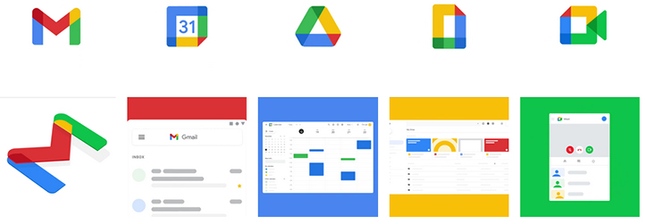 Google провела ребрендинг G Suite и представила новые логотипы Gmail, Calendar, Drive, Docs и Meet