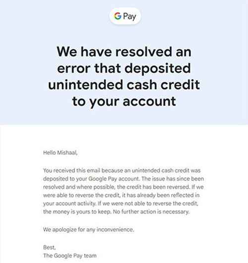 Google по ошибке начислил части пользователей Google Pay до $1000