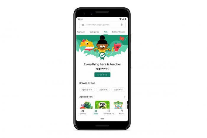 В Google Play Store появился новый раздел для детей