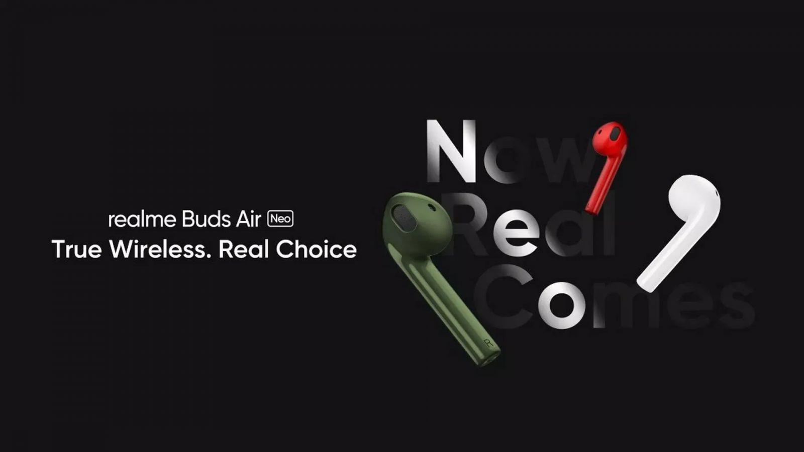 Realme анонсировала бюджетные беспроводные наушники Buds Air Neo