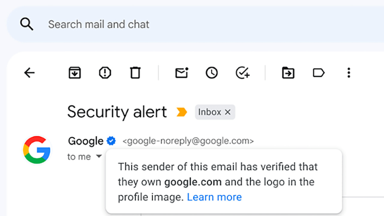 Почтовый сервис Gmail добавил синие галочки верификации для проверенных брендов