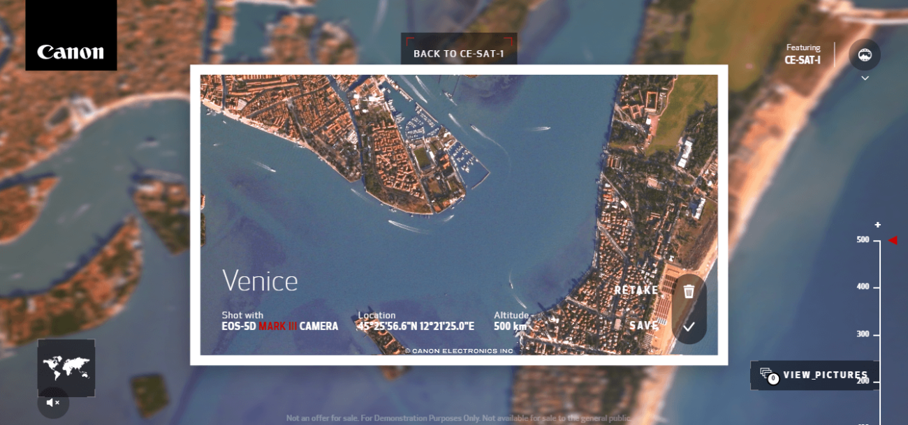 Дубай и Венеция со спутника: Canon создала сайт, на котором можно сделать фотографии из космоса