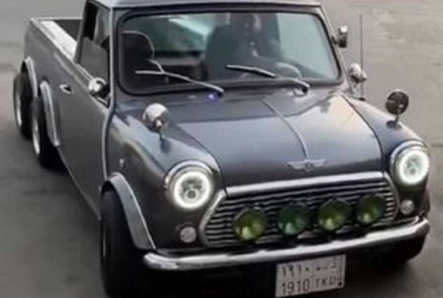 Посмотрите на шестиколесный пикап MINI Cooper