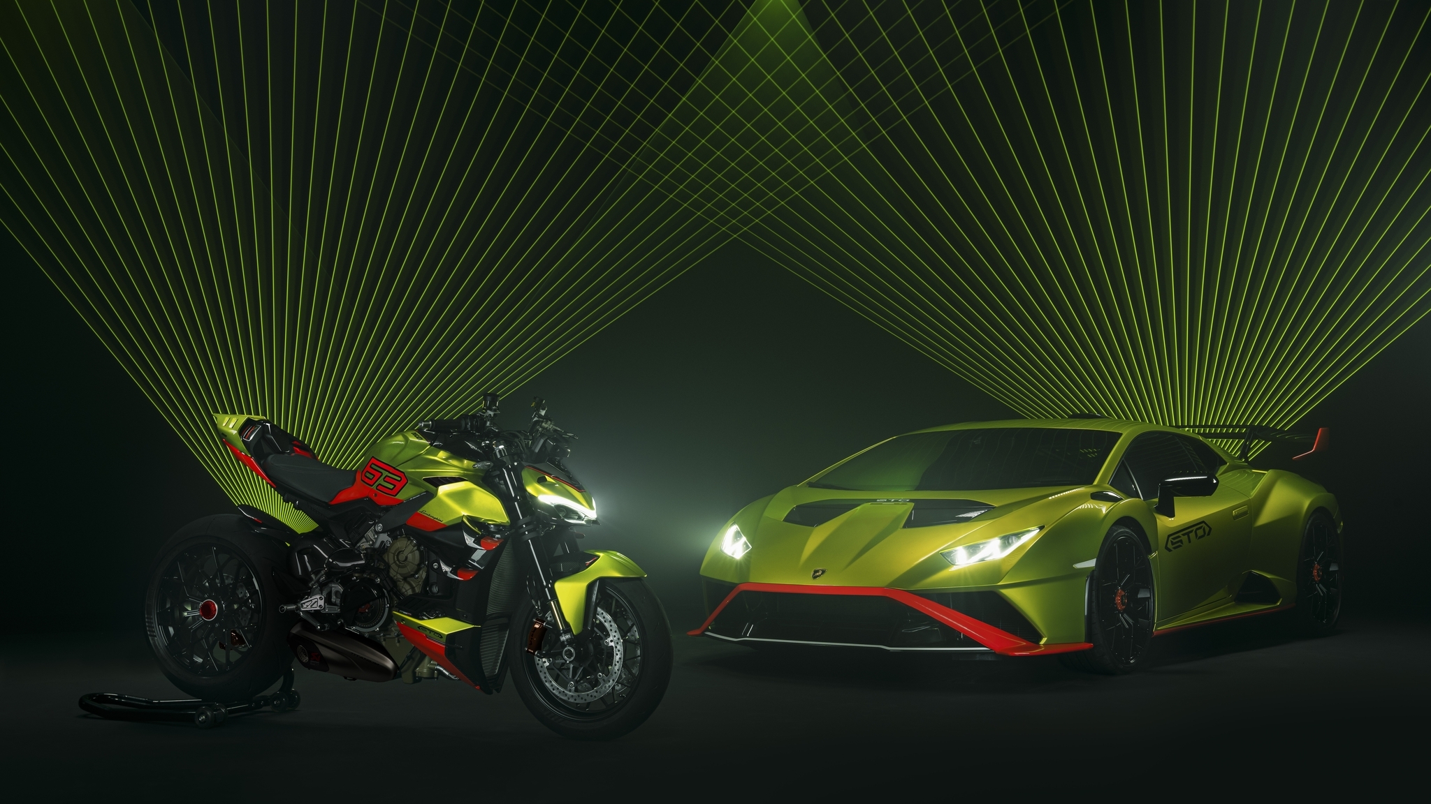 Ducati показала мотоцикл в стиле Lamborghini Huracan STO