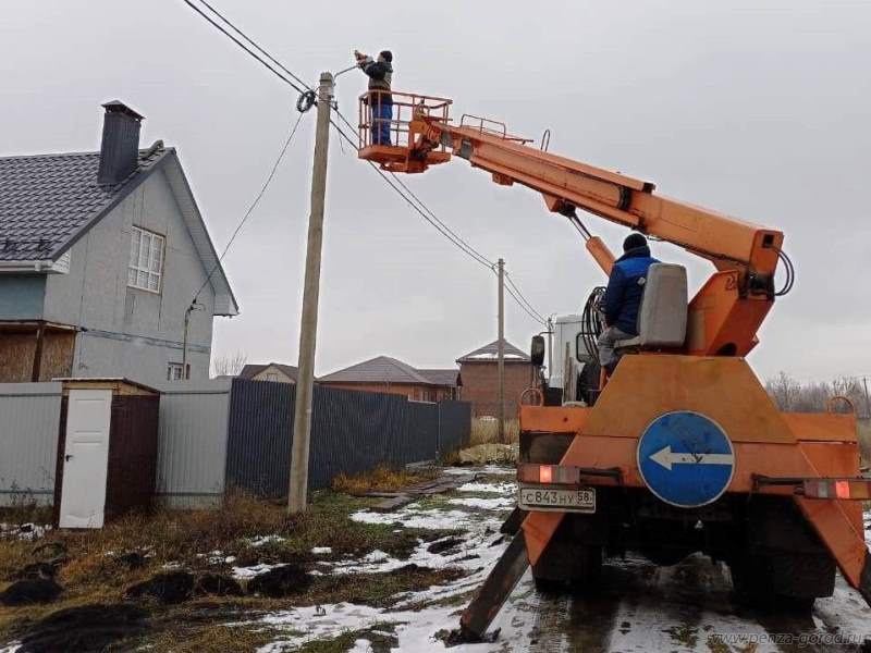 В Пензе на нескольких улицах поставили новое освещение