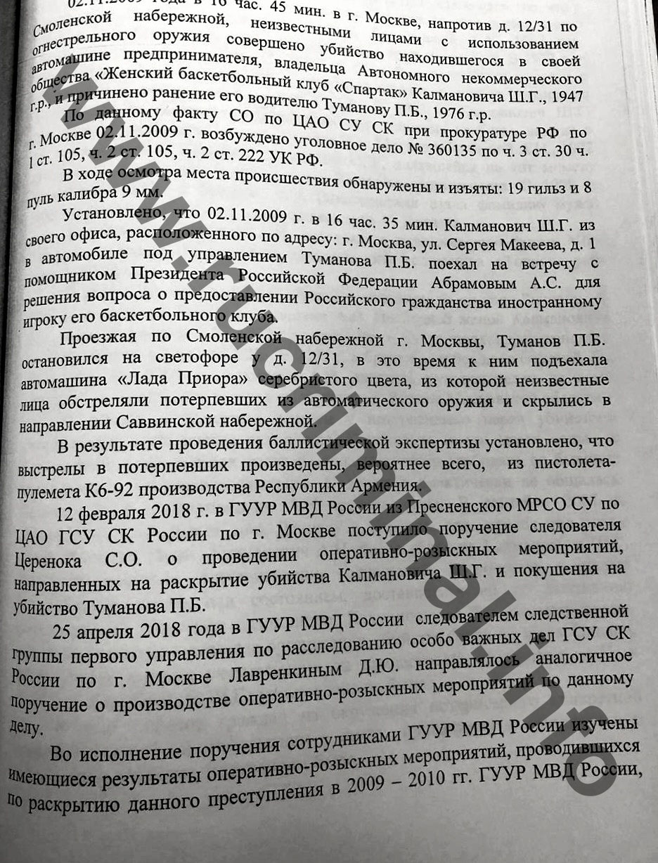 МВД РФ: Продюсер Земфиры «имела мотив для организации убийства».